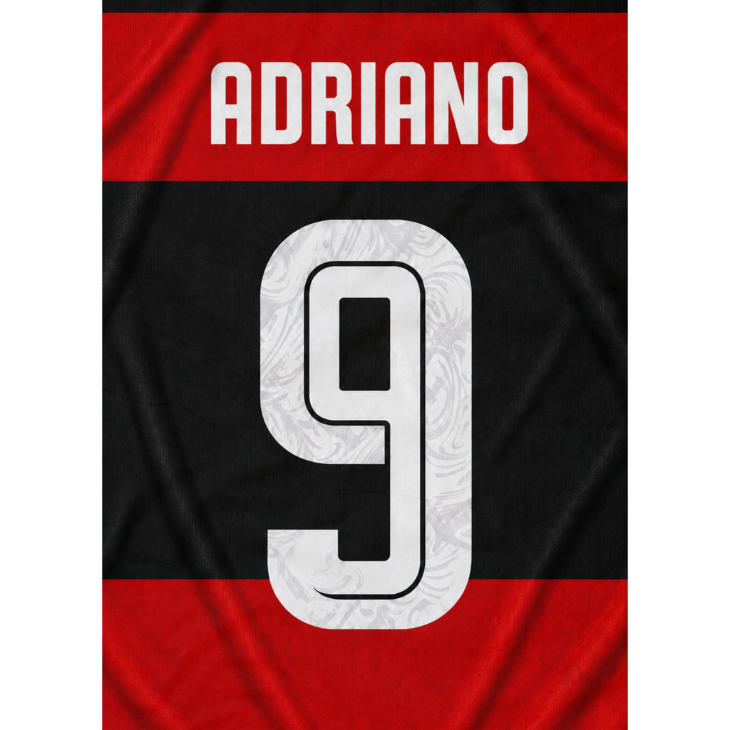 Quadro - Adriano (Flamengo) - placar | creative studio