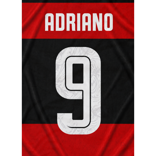 Quadro - Adriano (Flamengo) - placar | creative studio