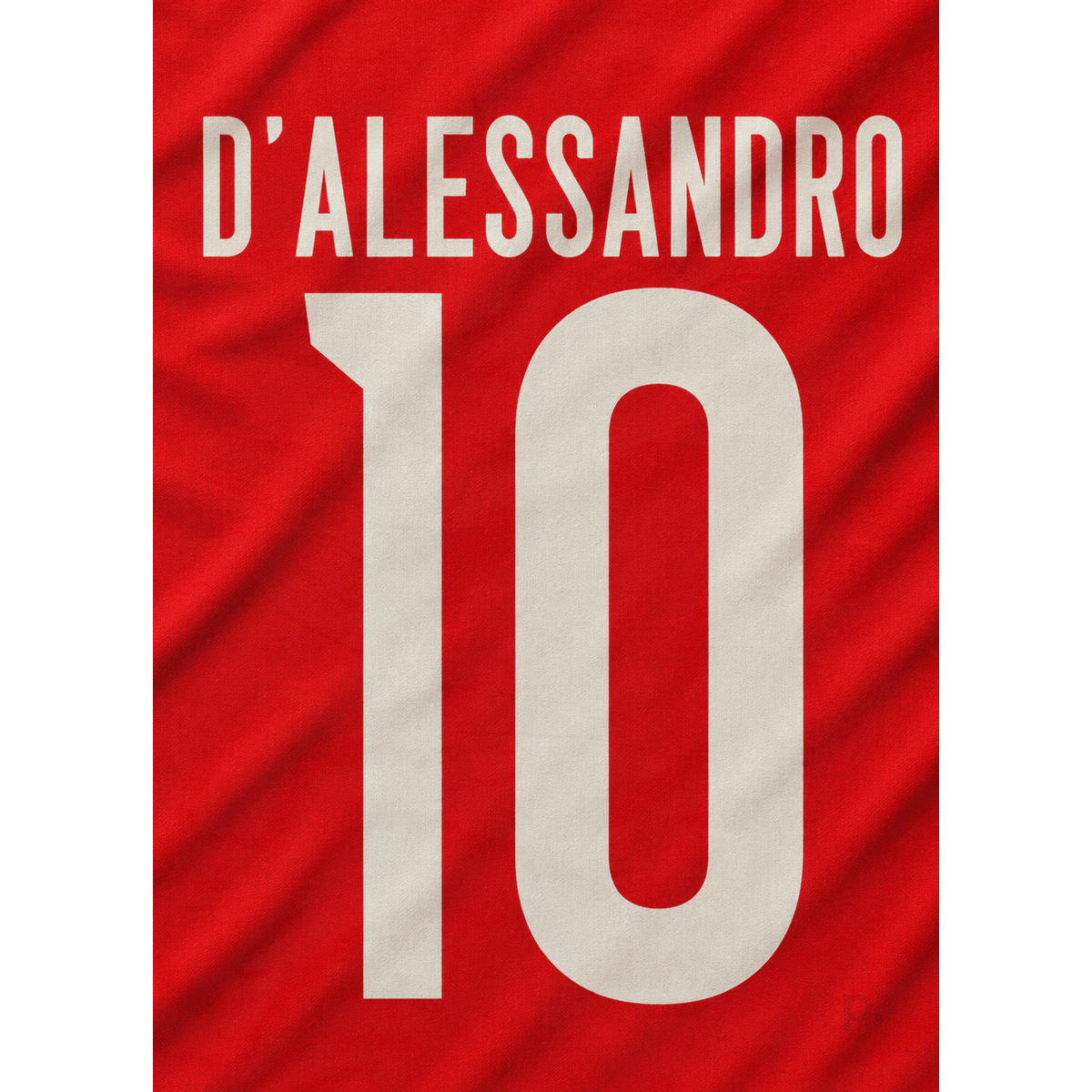 Quadro - D'Alessandro (Internacional) - placar | creative studio