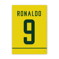 Quadro - Camisa do Brasil - Ronaldo Fenômeno - placar | creative studio