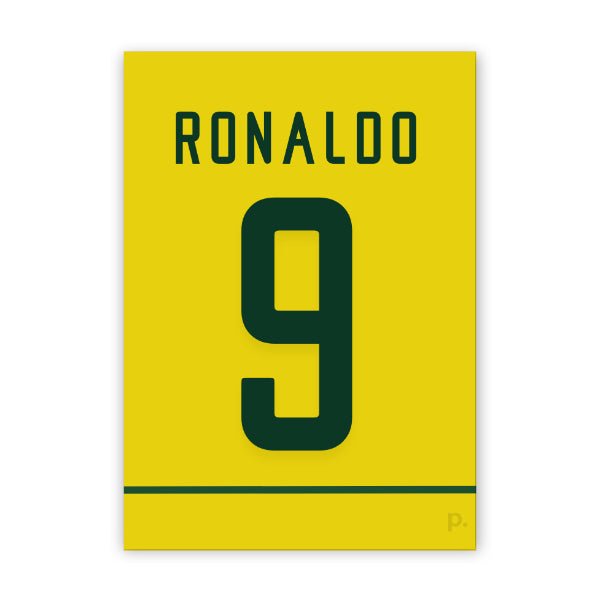 Quadro - Camisa do Brasil - Ronaldo Fenômeno - placar | creative studio