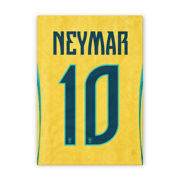 Quadro - Camisa do Brasil - Neymar (10) - placar | creative studio