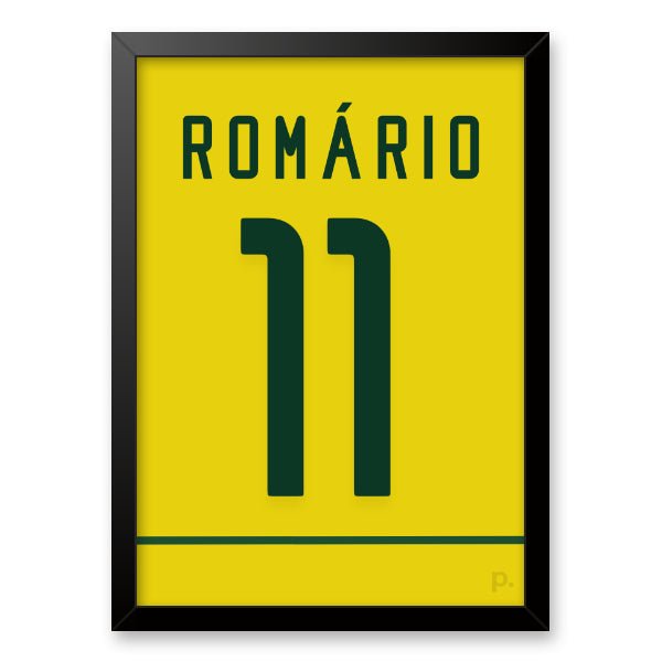 Quadro - Camisa do Brasil - Romário - placar | creative studio