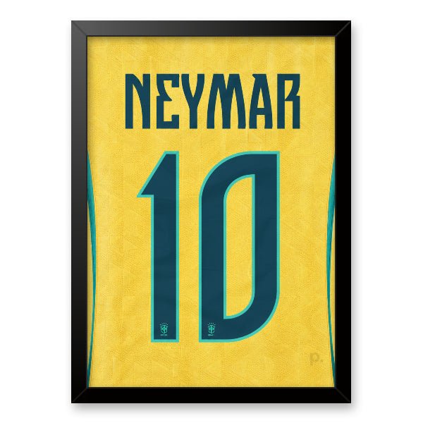Quadro - Camisa do Brasil - Neymar (10) - placar | creative studio