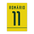 Quadro - Camisa do Brasil - Romário - placar | creative studio