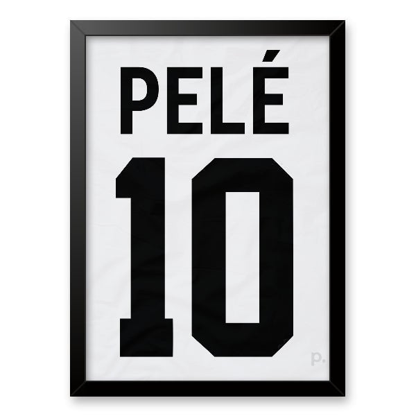 Quadro - Camisa Santos - Pelé - placar | creative studio