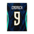 Quadro - Camisa do Brasil (2) - Endrick 9 - placar | creative studio
