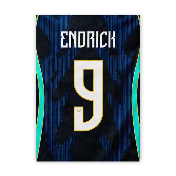 Quadro - Camisa do Brasil (2) - Endrick 9 - placar | creative studio