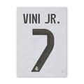 Quadro - Camisa do Real Madrid - Vini Jr. (7) - placar | creative studio