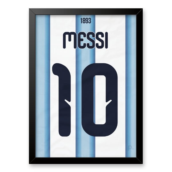 Quadro - Camisa Argentina - Messi (10) - placar | creative studio