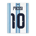 Quadro - Camisa Argentina - Messi (10) - placar | creative studio