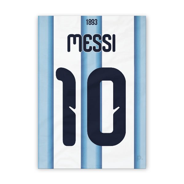 Quadro - Camisa Argentina - Messi (10) - placar | creative studio