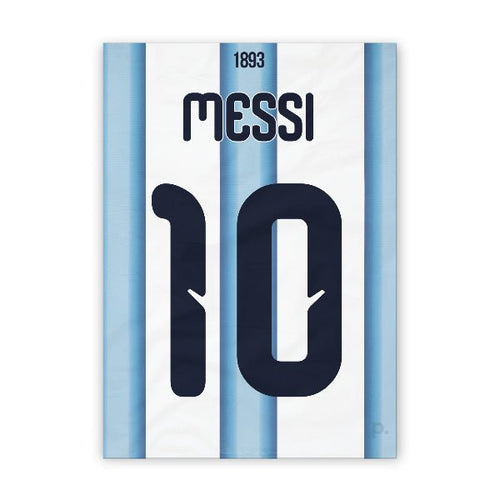 Quadro - Camisa Argentina - Messi (10) - placar | creative studio