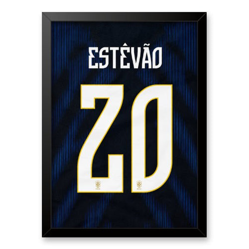 Quadro - Camisa Brasil - Estevão (20) - placar | creative studio