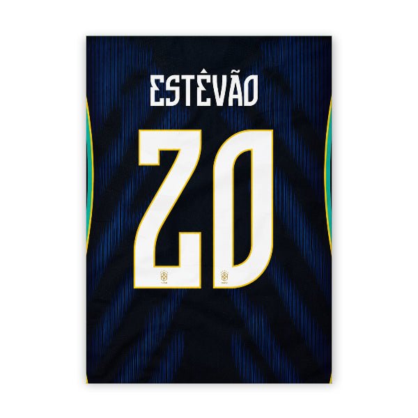 Quadro - Camisa do Brasil 1 - Estevão 20 - placar | creative studio