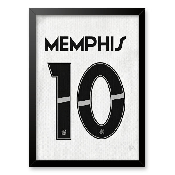 Quadro - Camisa Corinthians - Memphis Depay - placar | creative studio