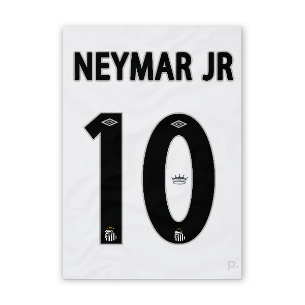 Quadro - Camisa do Santos - Neymar Jr. - placar | creative studio
