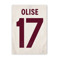 Quadro - Camisa Bayern de Munich - Michael Olise (17) - placar | creative studio