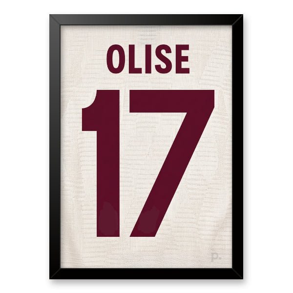 Quadro - Camisa Bayern de Munich - Michael Olise (17) - placar | creative studio