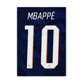 Quadro - França Copa - Mbappé 10 - placar | creative studio