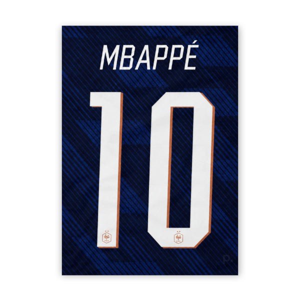 Quadro - França Copa - Mbappé 10 - placar | creative studio
