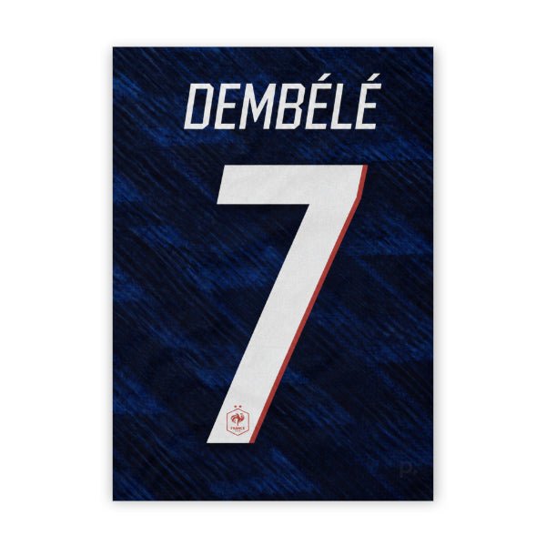 Quadro - Camisa França - Dembelé (7) - placar | creative studio