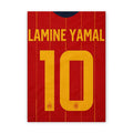 Quadro - Camisa Espanha - Yamal (10) - placar | creative studio