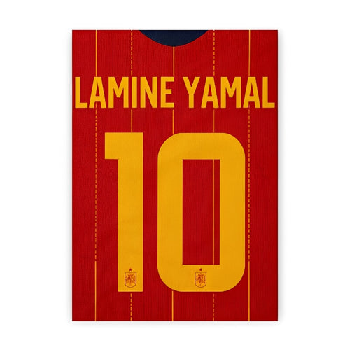 Quadro - Camisa Espanha - Yamal (10) - placar | creative studio