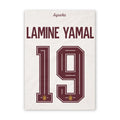 Quadro - Camisa Espanha - Yamal (19) - placar | creative studio