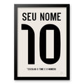 Quadro Camisa de Futebol - Personalizável - placar | creative studio