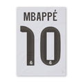 Quadro - Camisa do Real Madrid - Kylian Mbappé (10) - placar | creative studio