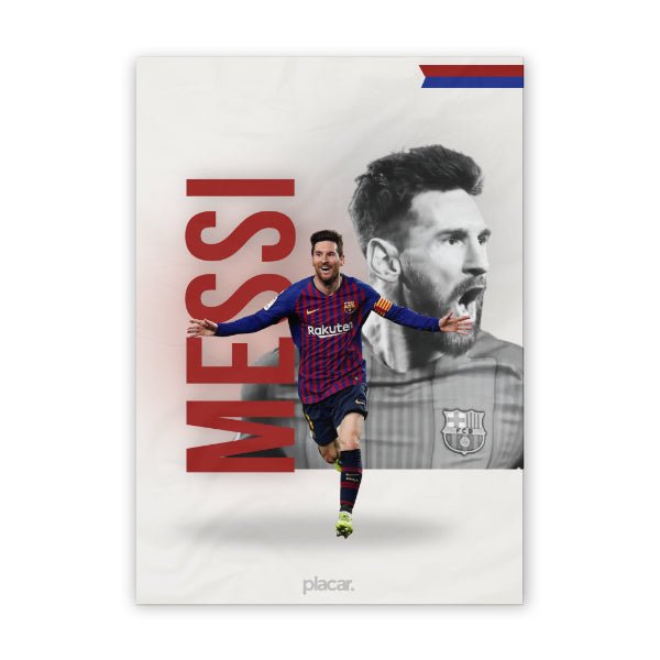 Quadro - Lionel Messi (Coleção Ídolos) - placar | creative studio