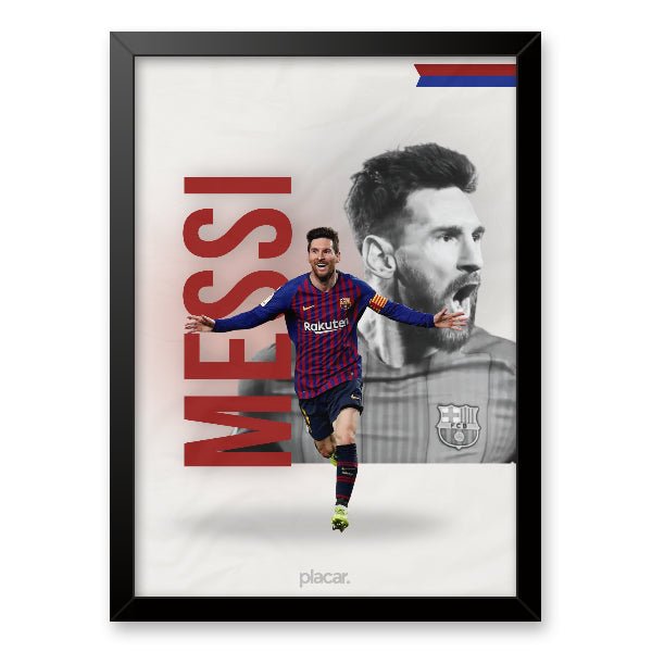 Quadro - Lionel Messi (Coleção Ídolos) - placar | creative studio