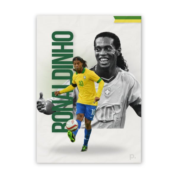 Quadro - Ronaldinho Gaúcho (Coleção Ídolos) - placar | creative studio
