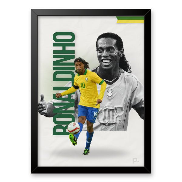 Quadro - Ronaldinho Gaúcho (Coleção Ídolos) - placar | creative studio